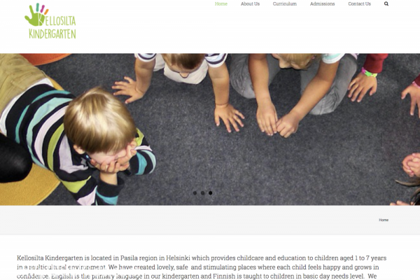 "Коллосилта", Kellosilta Kindergarten, частный билингвальный детский сад в Хельсинки, Финляндия