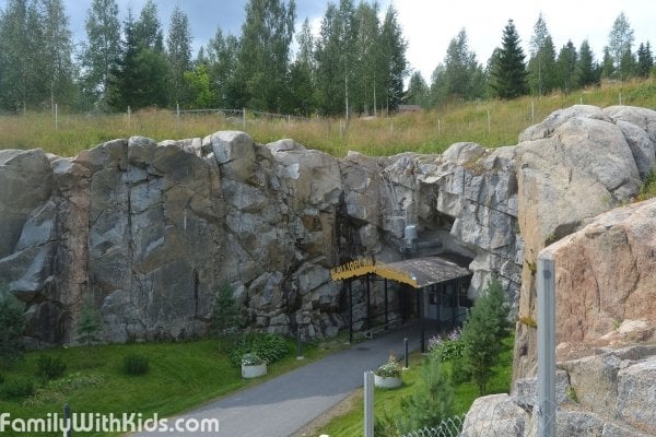 The Kallioplanetaario planetarium and a restaurant in a rock in Jyväskylä, Finland