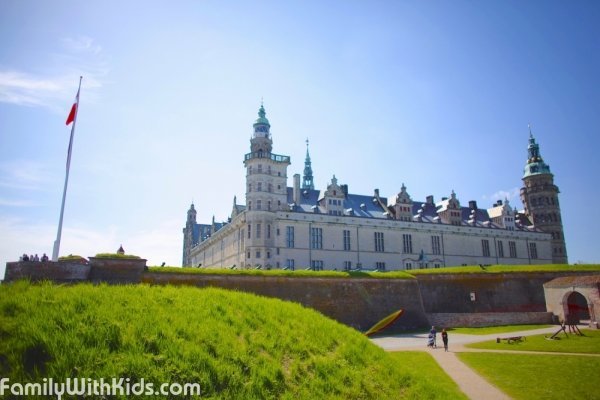 The Kronborg Castle in Elsinore, Denmark