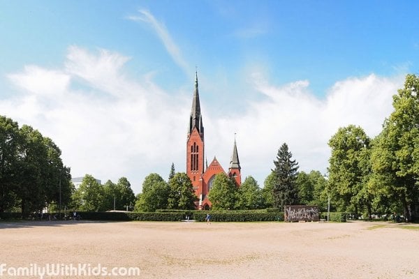 The Mannerheim park in the centre of Turku, Finland