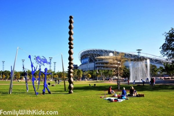 The Sydney Olympic Park, stadiums and parklands in Australia
