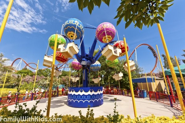 The Port Aventura adventure park and water park in Salou, Spain
