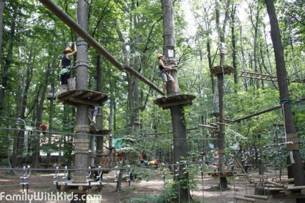 The Challengeland adventure park in Budapest, Hungary