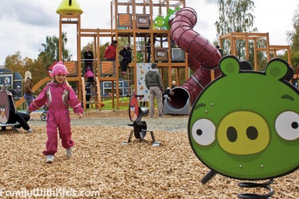 Angry Birds Outdoor Activity Park and playground in Rovaniemi, Finland