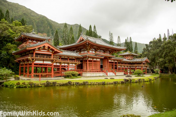 The Byodo-In Temple on the Oahu island, Hawaii, USA