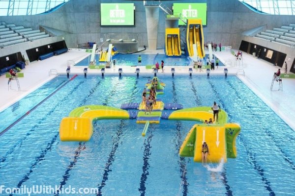 The London Aquatics Centre at the Olympic Park, UK
