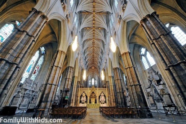 Вестминстерское аббатство, готическая церковь в Лондоне, Великобритания 