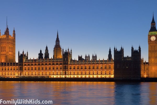 The Westminster Palace in London, Great Britain