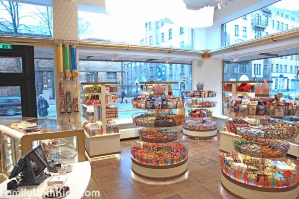 The Laima chocolate museum and a shop in Riga, Latvia