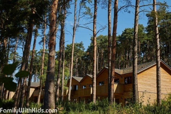 Center Parcs Woburn Forest, a resort and outdoor recreation area with water park in Bedford, United Kingdom