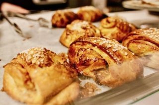 Pictures of the Puusti bakery cafe in downtown Tampere, Finland