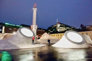 Фотографии нового музея Amos Rex в центре Хельсинки и первой выставки от teamLab