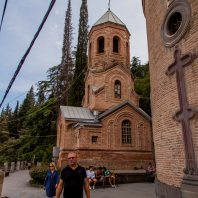 The St. David’s Church on the slope of Mount Mtatsminda in Tbilisi, Georgia