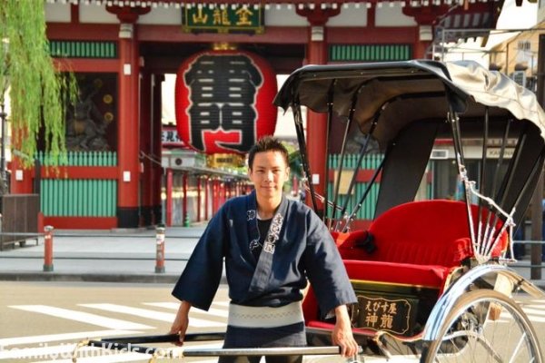 Tokyo Asakusa Rickshaw Tour, тур на велорикше в Токио, Япония