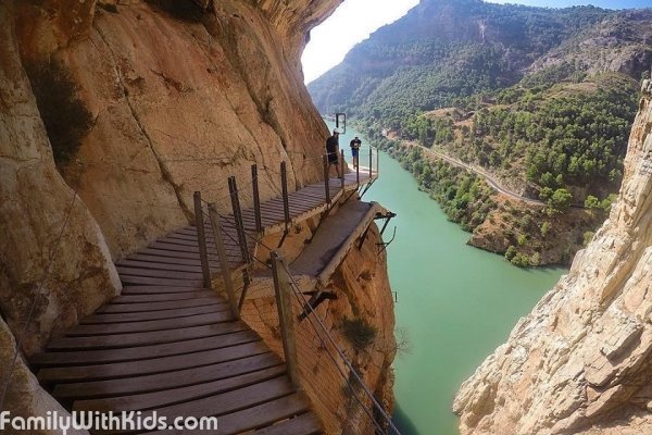 Caminito del Rey, the king's path or the Royal Path in Malaga, Spain