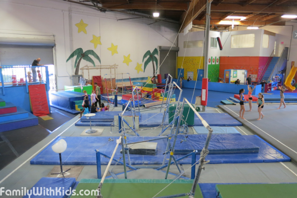 Bay Island Gymnastics, гимнастический центр, акробатика в Окленде, Калифорния, США