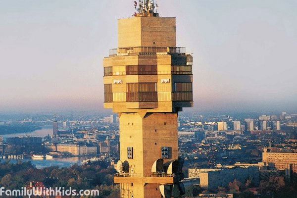 The Kaknes TV tower, the viewing platform in Stockholm, Sweden 