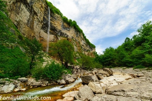 The Kinchkha Waterfall in the Imereti Region of Georgia