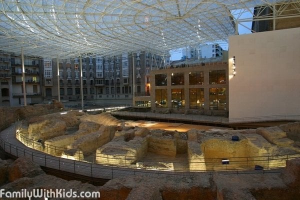 The Caesaraugusta Forum Museum, archaeological museum in Zaragoza, Spain