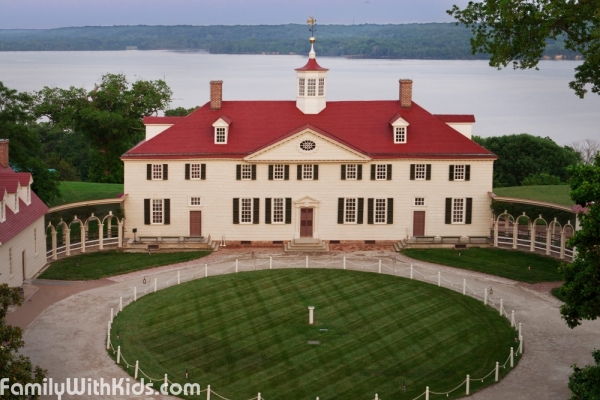 Mount Vernon, the plantation house of George Washington in Washington, USA