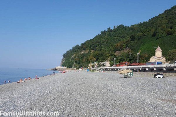 The Sarpi Beach near Batumi on the Georgian-Turkish border, Georgia