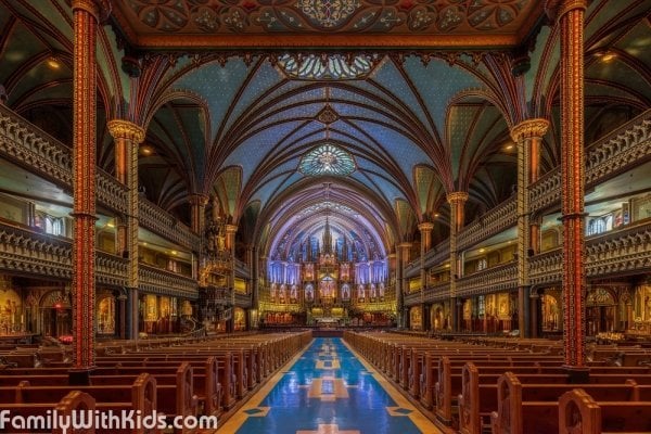 Базилика Нотр-Дам де Монреаль, Basilique Notre-Dame de Montreal, Канада