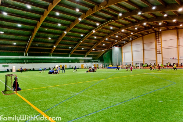 The Kotkan Urheiluhalli, a sports centre and an indoor football field in Kotka, Finland