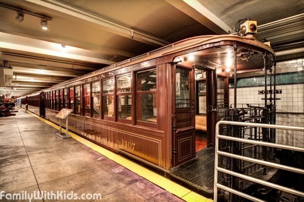 The New York Transit Museum in Brooklyn, USA
