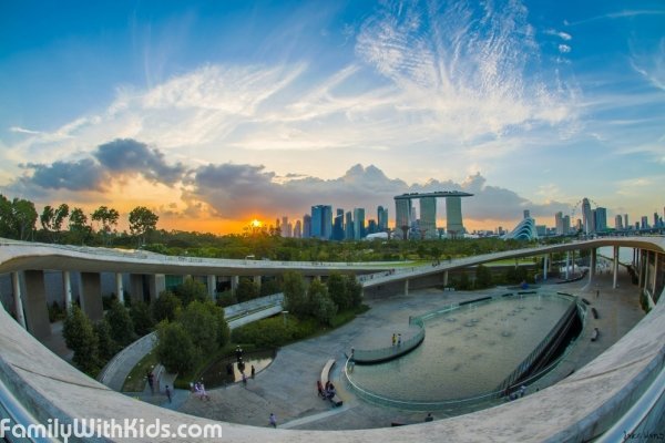 Marina Barrage, дамба, парковый комплекс, променад и музей в Сингапуре