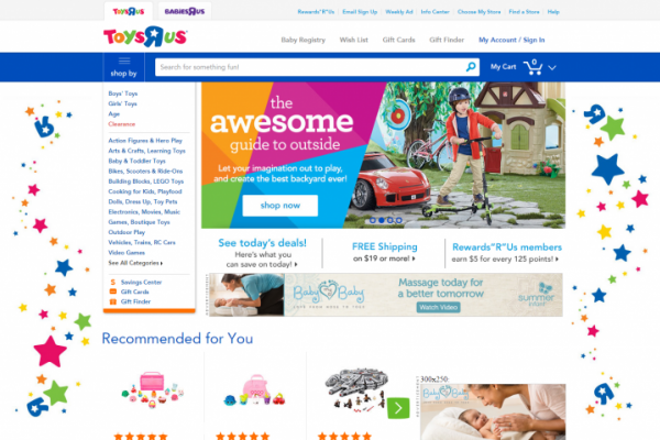 The Toy’s R Us, toys and goods for kids in New York, USA