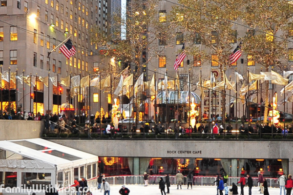 The Ice Rink in the Rockefeller Center, New York, USA