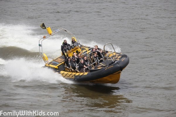 The Thames Rib Experience Boat Company, river Thames guided tours, London, Great Britain