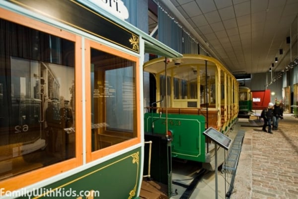 The tram museum, part of the Helsinki City Museum, Ratikkamuseo, Finland