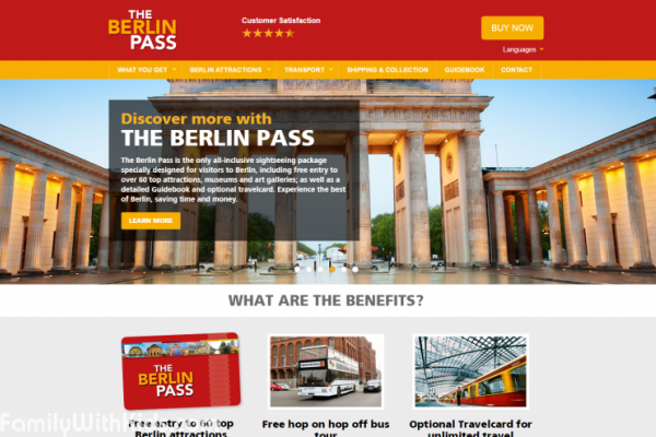 The Berlin Pass tourist card for free admission to museums and attractions in Berlin, Germany