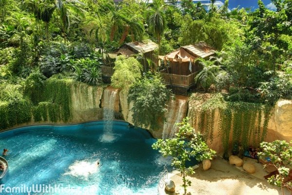 The Tropical Islands water park in Bradenburg, Germany