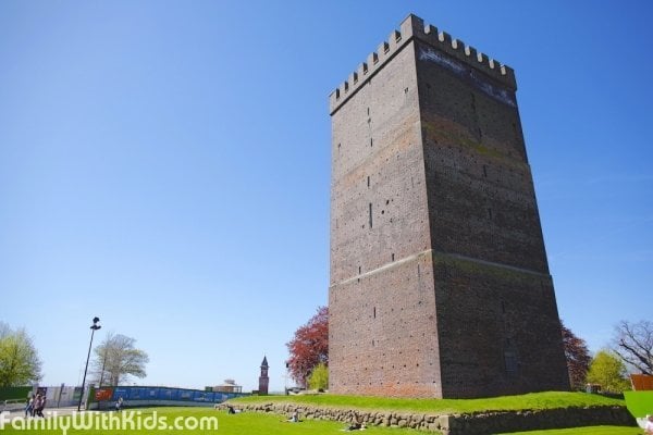 Kärnan, the fortress tower in the center of Helsingborg, Southern Sweden