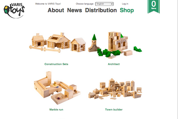 VARIS Toys, интернет-магазин игрушек из дерева в Латвии