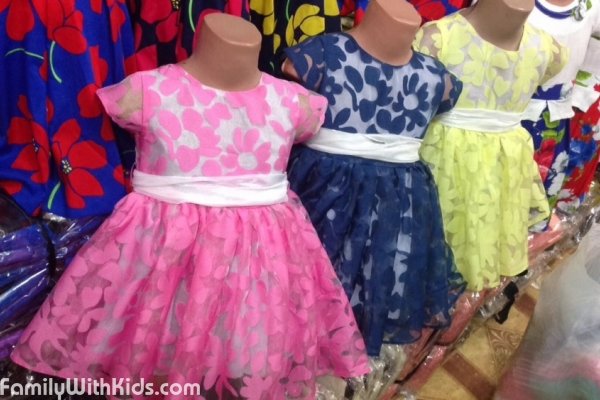 Магазин детской одежды, платья для девочек от 3 лет и до подросткового возраста, Киргизия