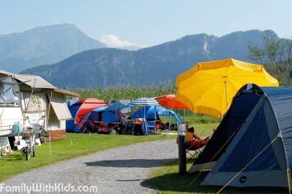 TCS Camping Luzern-Horw, кемпинг рядом с Люцерном, Швейцария
