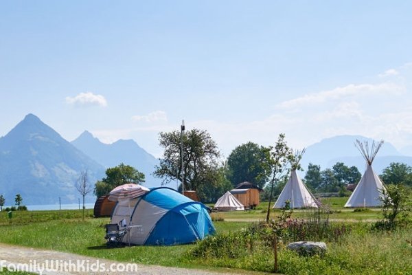 TCS Camping Buochs-Vierwaldstättersee, кемпинг на Фирвальдштетском озере, Люцерн, Швейцария