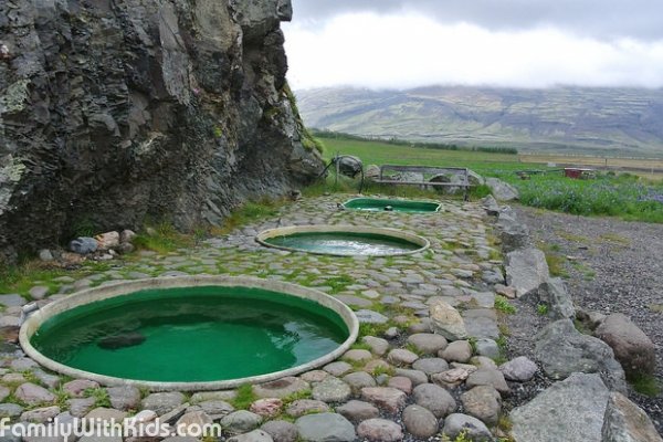 Hoffell hot pots, купальни в Хёфне и гостевой дом Hoffell в Исландии