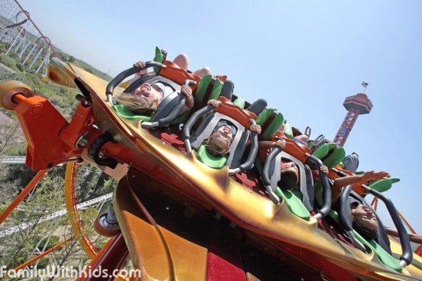 The Six Flags Magic Mountain Amusement Park in California, USA