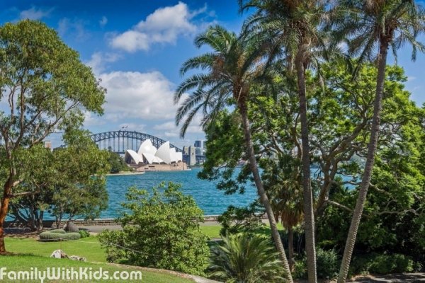 The Royal Botanic Garden in the downtown Sydney, Australia