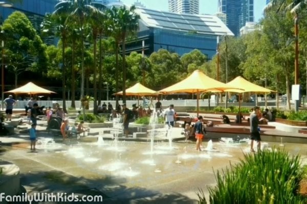 The Tumbalong Park and playground in Darling Harbour, Sydney, Australia