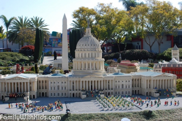 "Леголенд Калифорния", Legoland California, парк аттракционов, аквапарк и отель в Карлсбаде, США