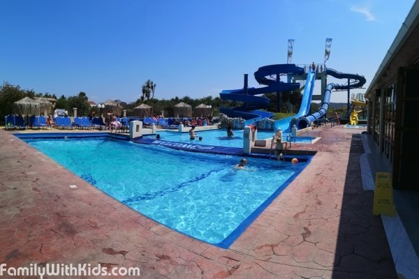Sidari Waterpark, аквапарк и отель на Корфу, Греция