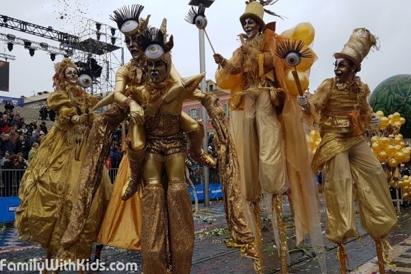 Карнавал в Ницце, Carnaval de Nice, праздник, фестиваль цветов во Франции