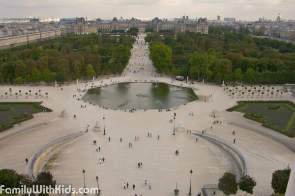 Сад Тюильри в Париже, Jardin des Tuileries, Франция