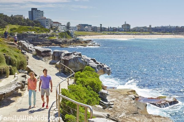 The Bondi to Coogee Walk along the shore in the Eastern suburbs of Sydney, Australia