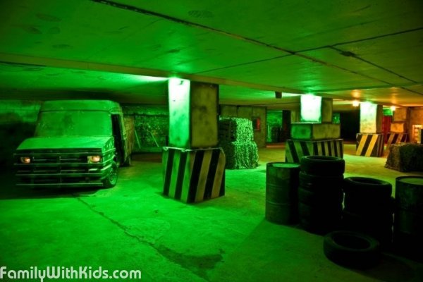 Bunker 51, paintball, laser tag, and birthday parties for kids in London, UK